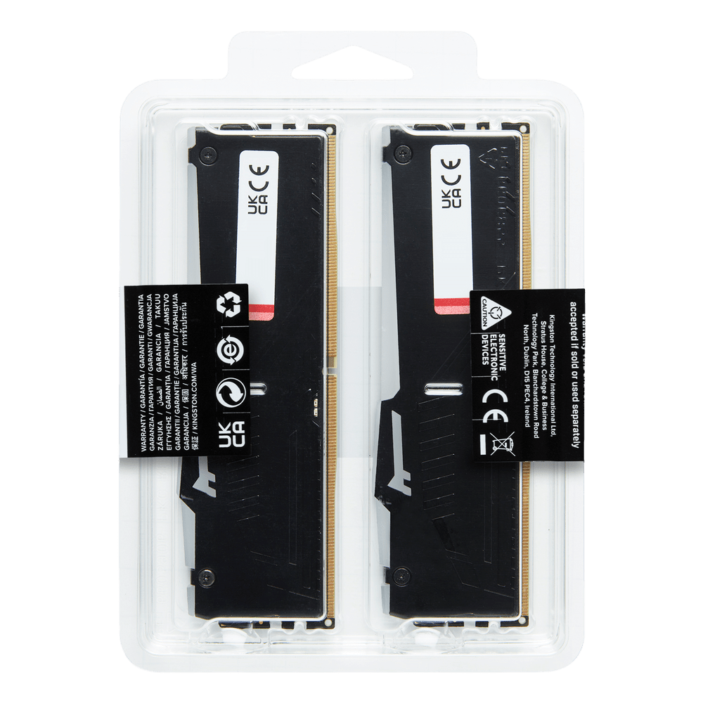 Kingston Fury Beast RGB 32GB (16GBx2) DDR5 5200MHz Desktop Memory - Vektra Computers LLC Kingston Fury Beast RGB 32GB (16GBx2) DDR5 5200MHz Desktop Memory - Vektra Computers LLC
